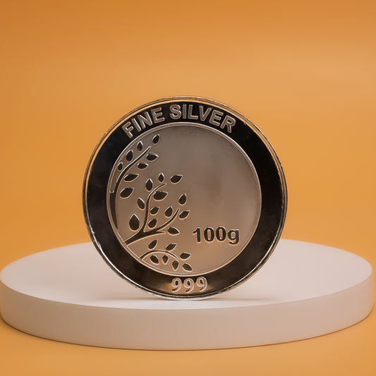 100g Pure 99.9 Silver Coin — Timeless Brilliance Collection