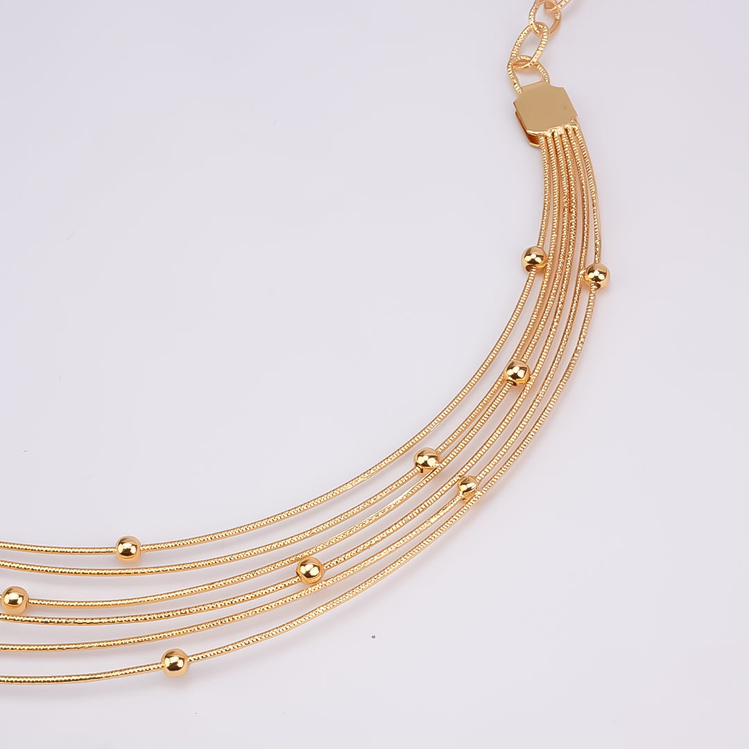 The Milanese Tassel: Gold Vermeil Italian 925 Silver Hasli Necklace