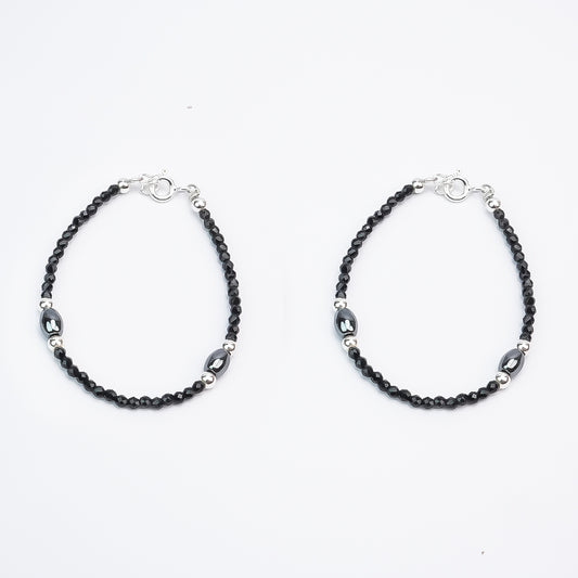 Silver Beaded Baby Nazariya