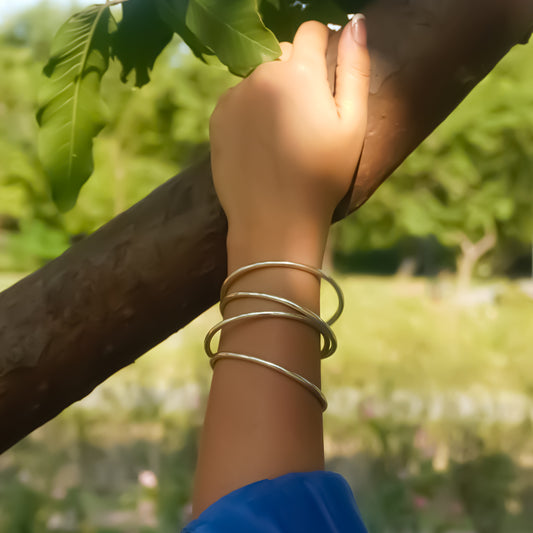 Classic Pure 925 Silver Bangles (Set of 4 Bangles)