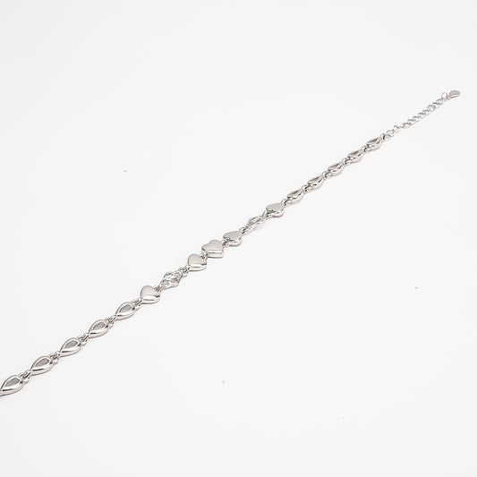 Silver Heart Harmony Bracelet