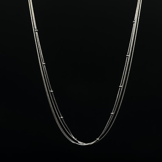 Italian Four Layer Chain Pure 925 Silver