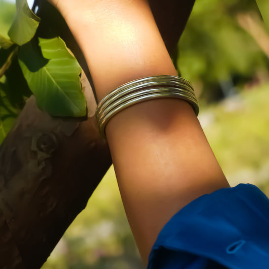 Classic Pure 925 Silver Bangles (Set of 4 Bangles)