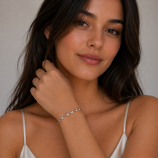 Swan Multicolour Bracelet Pure 925 Silver