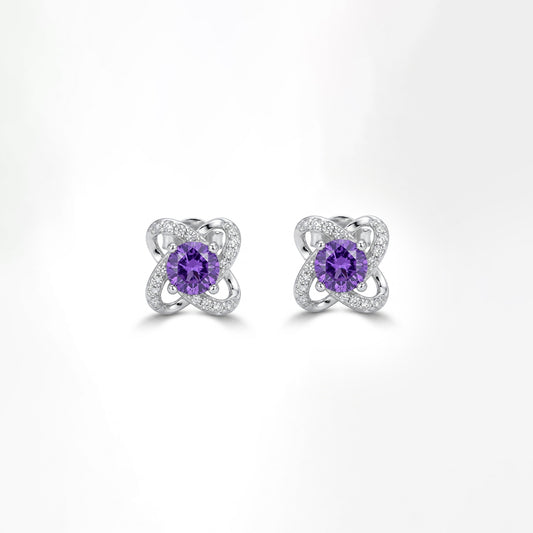 Amora Silver Bloom Studs