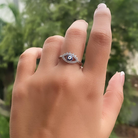 Aura Shield Pure 925 Silver Ring (Size 6)