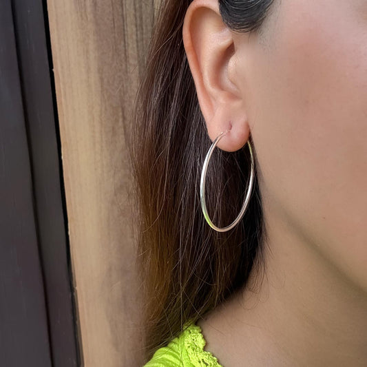Classic Silver Hoops Pure 925 Silver