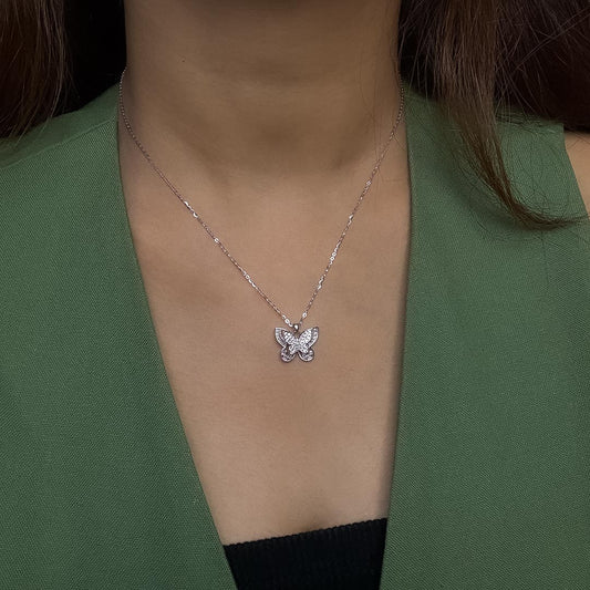 Fluttering Grace Necklace Pure 925 Silver