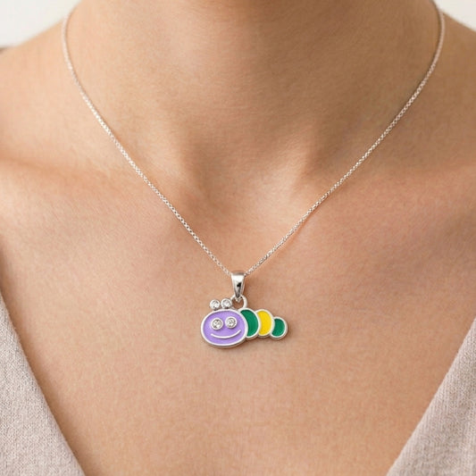 Caterpillar Kids Charm Pendant
