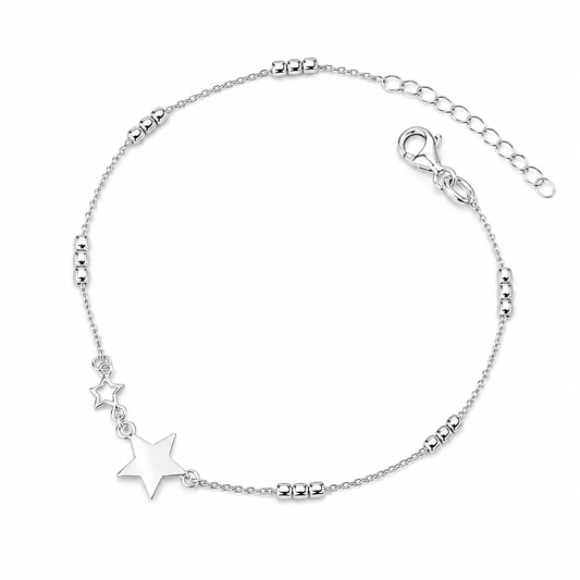 Star Charm Silver Bracelet
