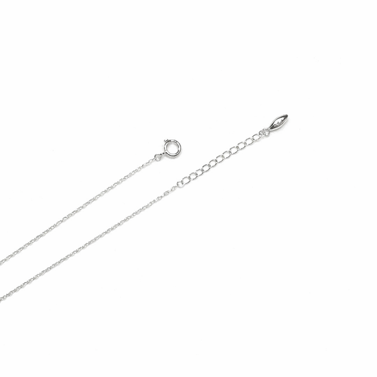 Pearl Bloom Chain Pendant Pure 925 Silver