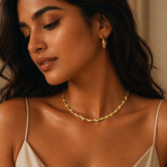 925 Golden Italian Dual Shine Chain