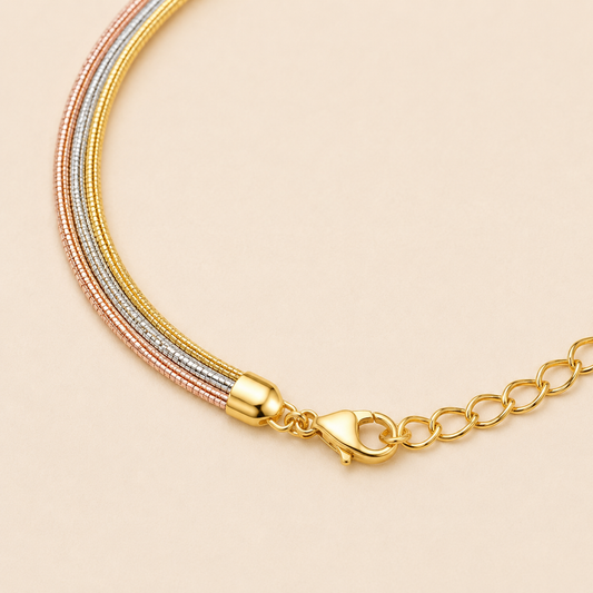 Tricolor Heavy Designer Anklet (Single)