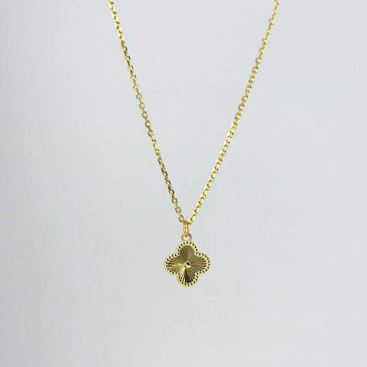 Clove Gold Coated Necklace Pure 925 Silver
