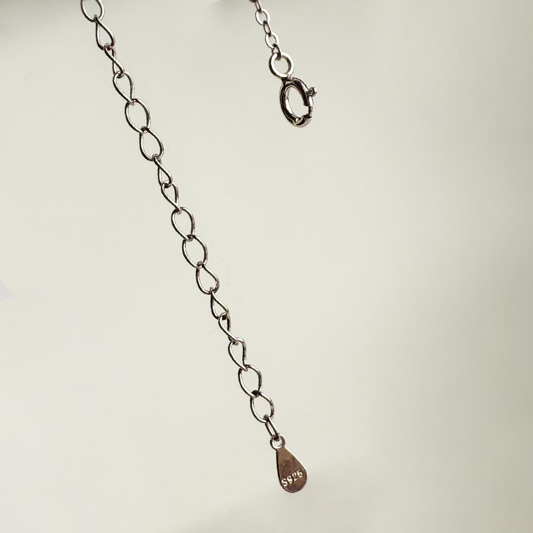 Deer Blue Stone Necklace Pure 925 Silver