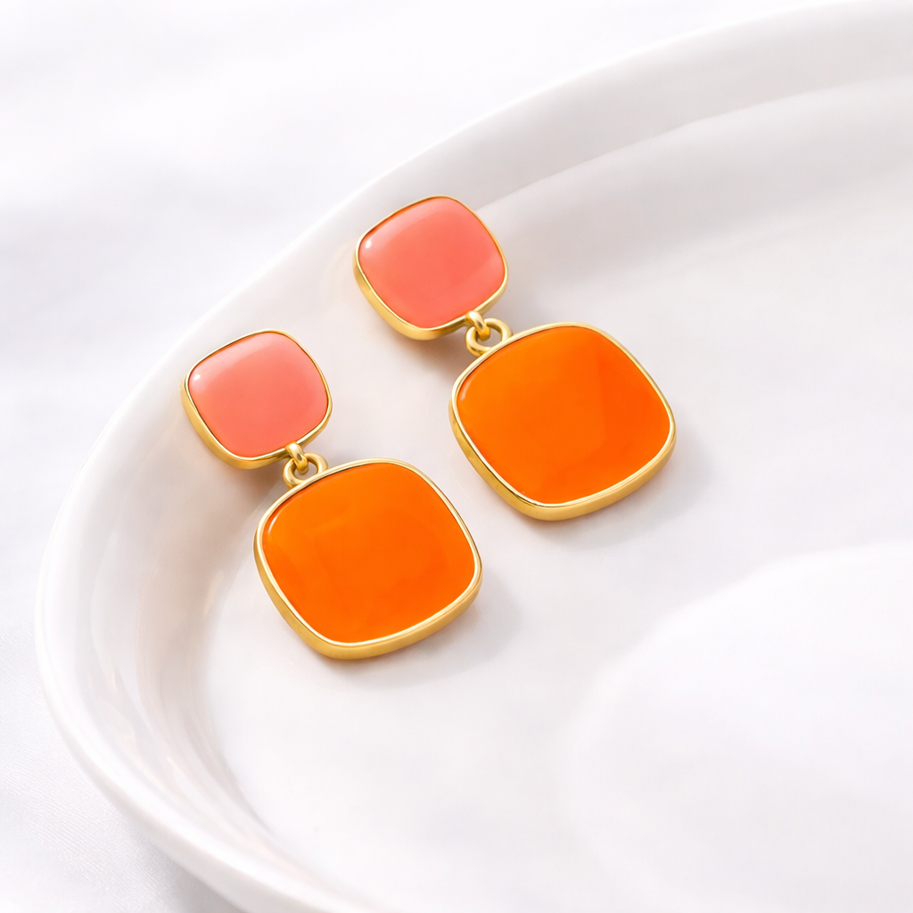 Orange Candy Earrings