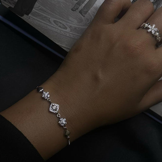 Endless Bond Adjustable Bracelet Pure 925 Silver