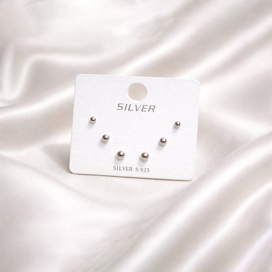 Everyday Silver Stud Set