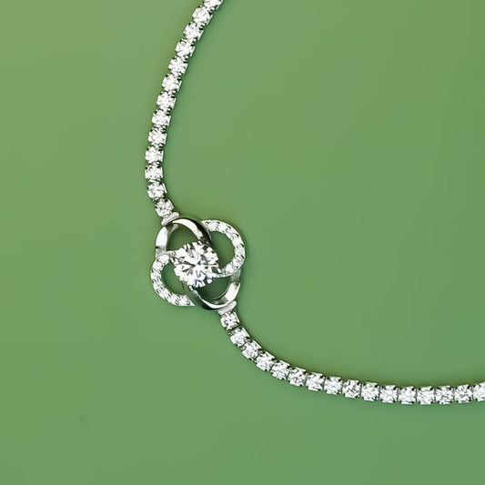 Blossom Glow Floral Tennis Bracelet