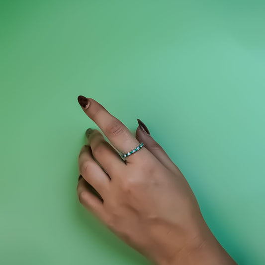 EverGreen Stone Eternity Band