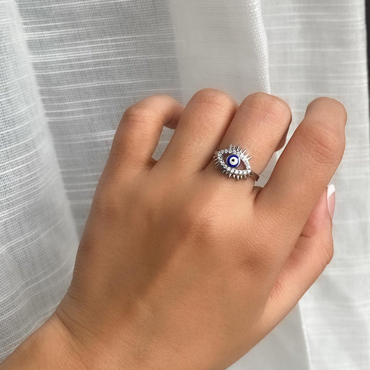 Guardian Gaze Ring Pure 925 Silver