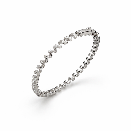 Curl Luxe Silver Bracelet