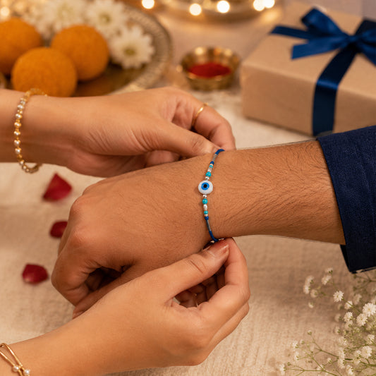 Nazariya Blue Evil Eye Rakhi