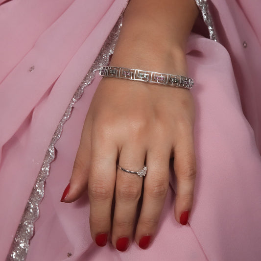 Noor Bangles (Pair) Pure 925 Silver