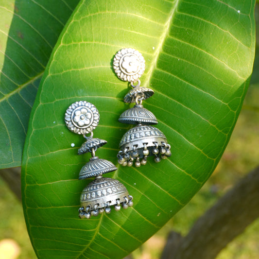 Saanjh Pure 925 Silver Jhumki