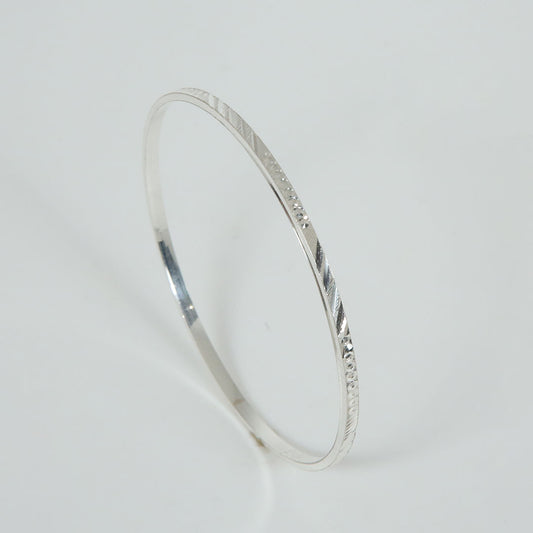 Sterling Silver Classic Bangles – Set of 4