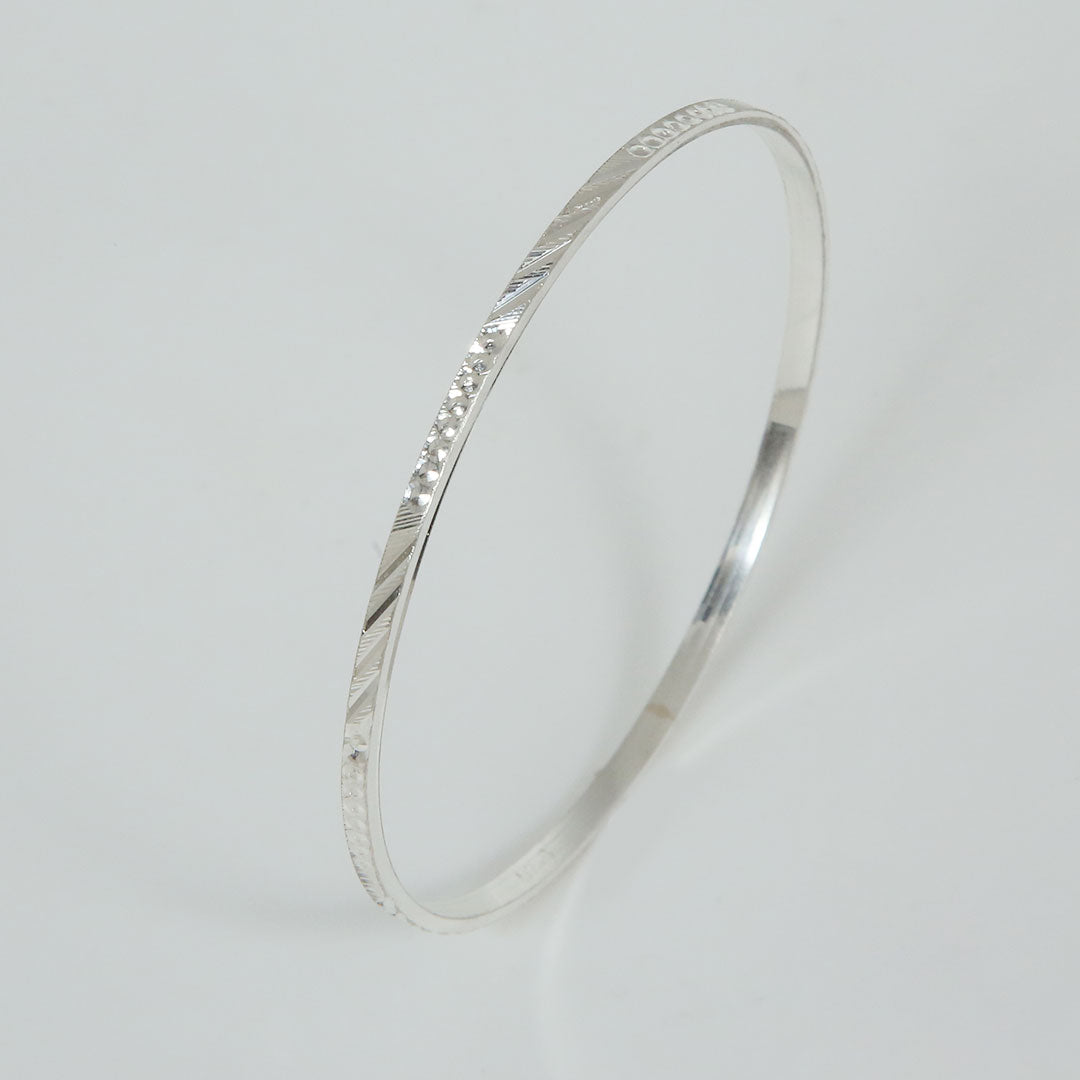 Sterling Silver Classic Bangles – Set of 4