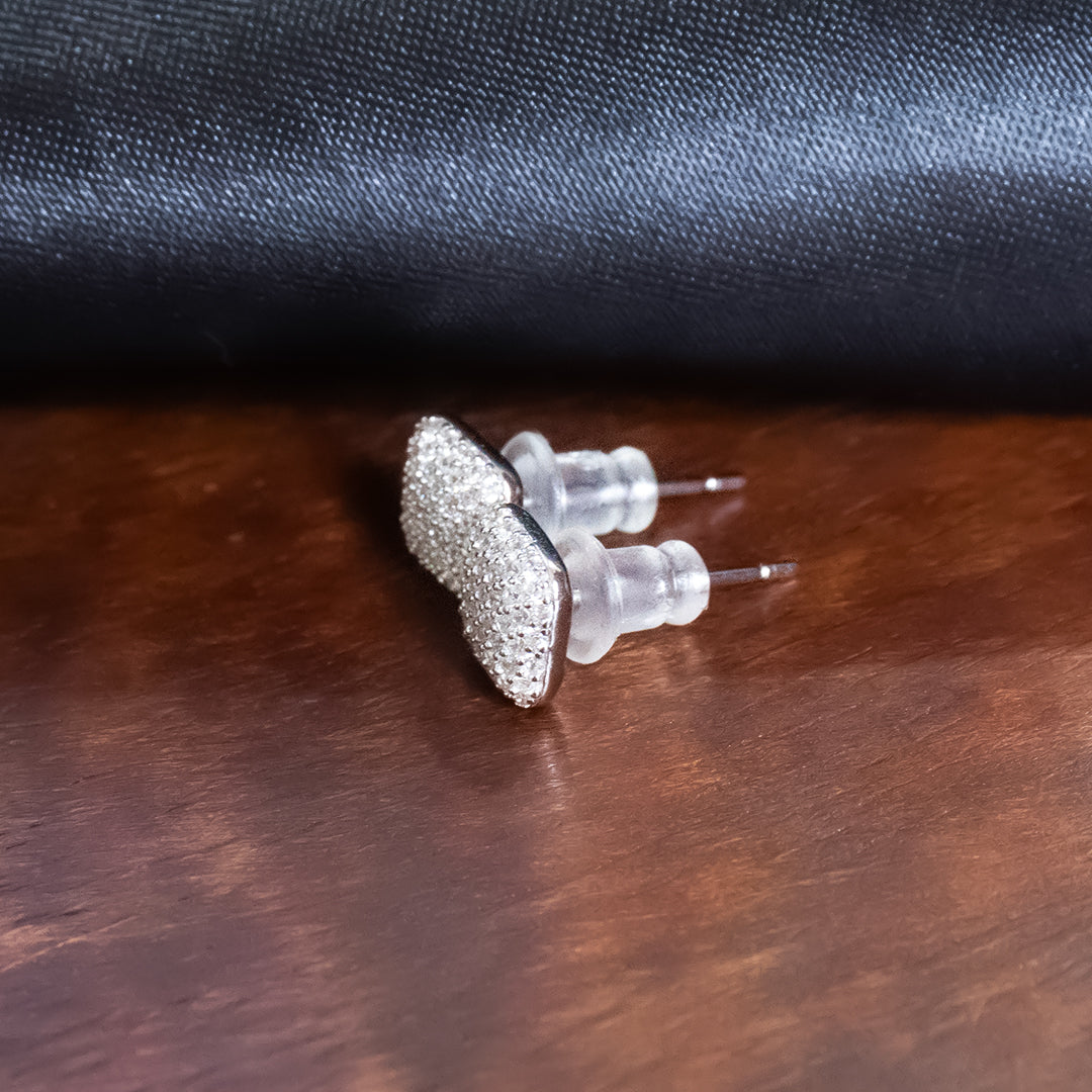 Silver Cushion Studs Pure 925 Silver