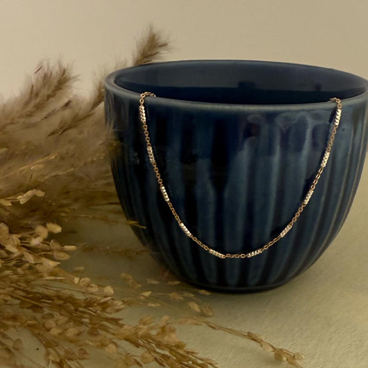 Two-Tone Elegance Italia Chain Pure 925 Silver