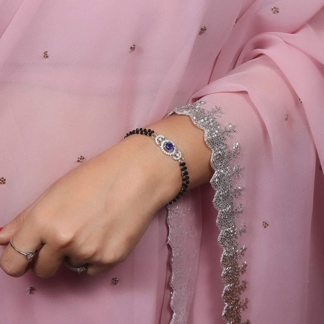 Divine 925 Sterling Silver Mangalsutra Bracelet