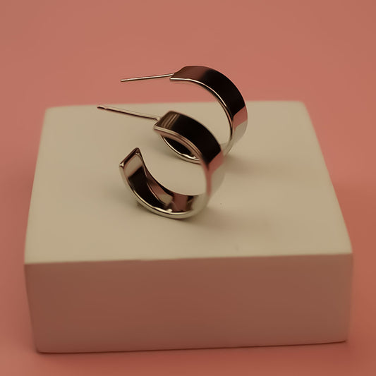 Classic 925 Silver Loop Huggies