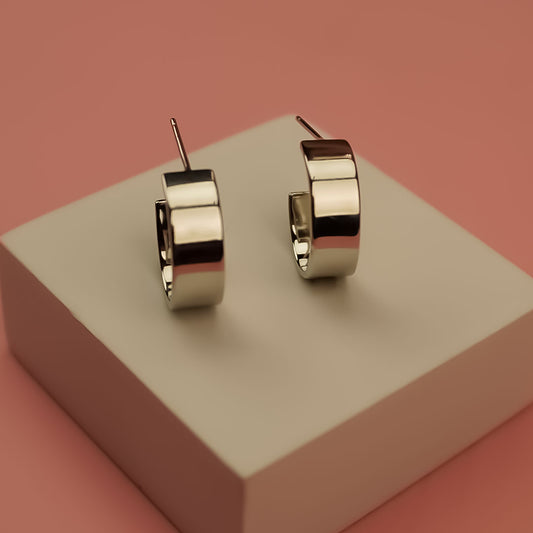 Classic 925 Silver Loop Huggies