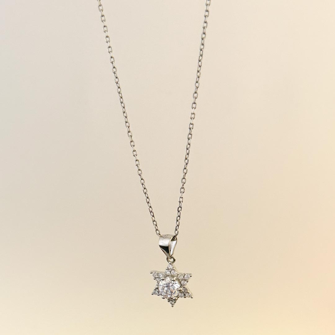 Starlight Spark Necklace Pure 925 Silver