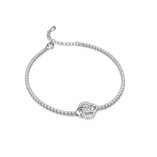 Blossom Glow Floral Tennis Bracelet
