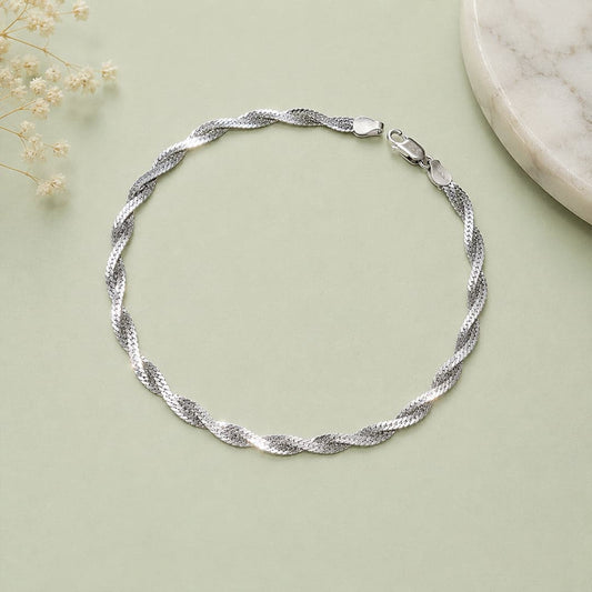 Luna Shine – Italian Silver Anklet Taravya