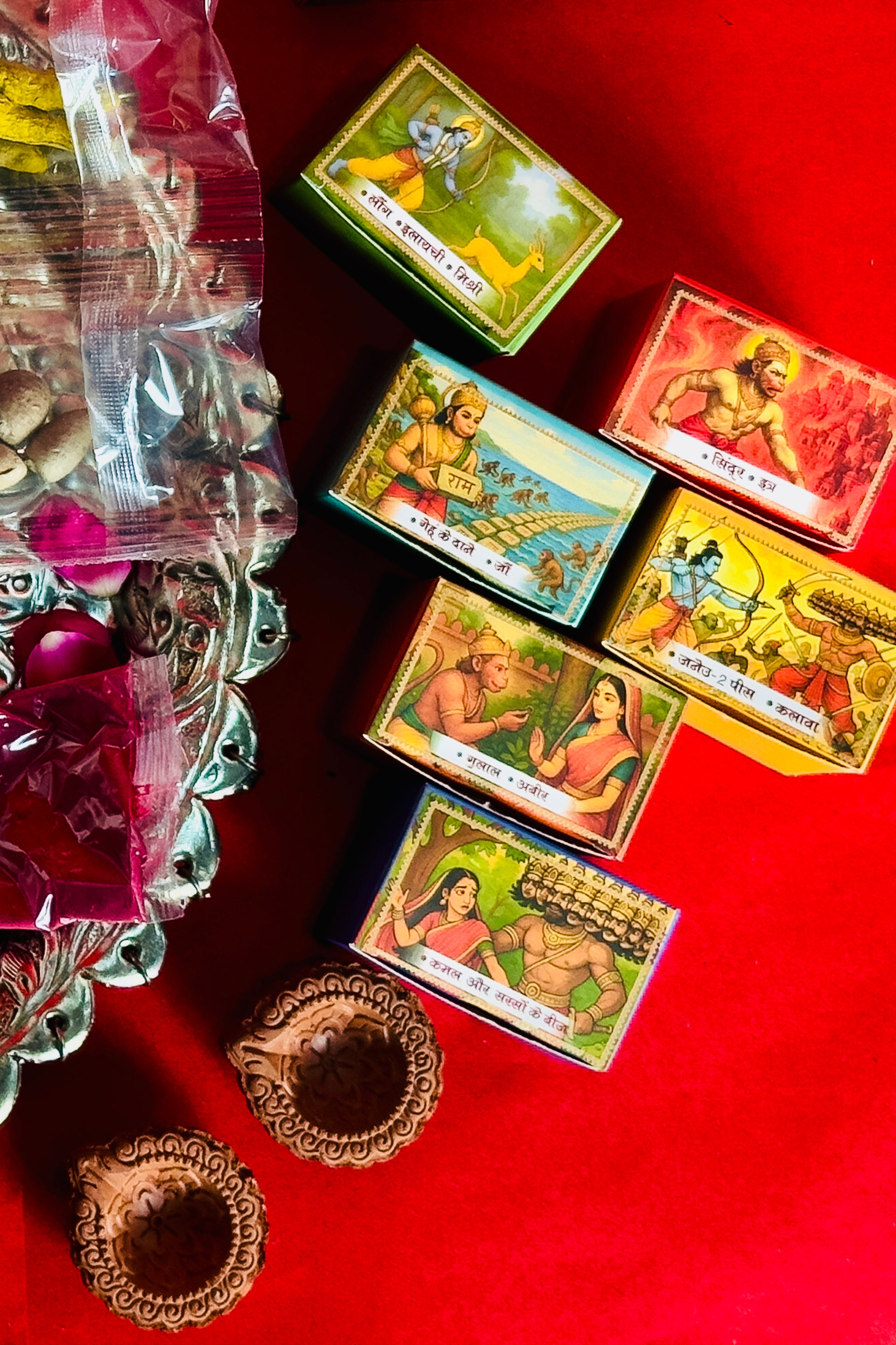 Subh Diwali Musical Gift Box with Pure Silver Coins(6g)And Puja Experience