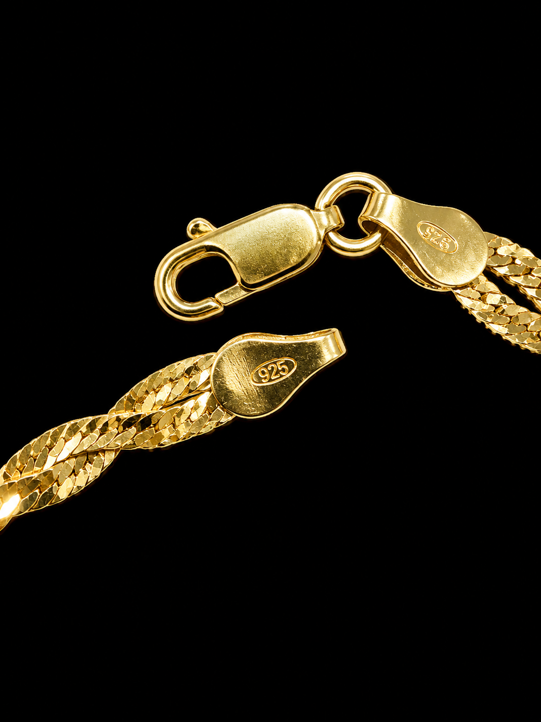 Golden Twisted Weave Kids Anklet(Single)