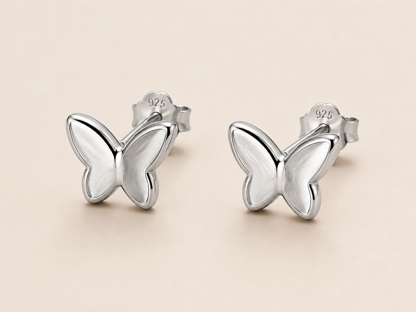 🦋 Butterfly Elegance 925 Sterling Silver Necklace & Earring Set