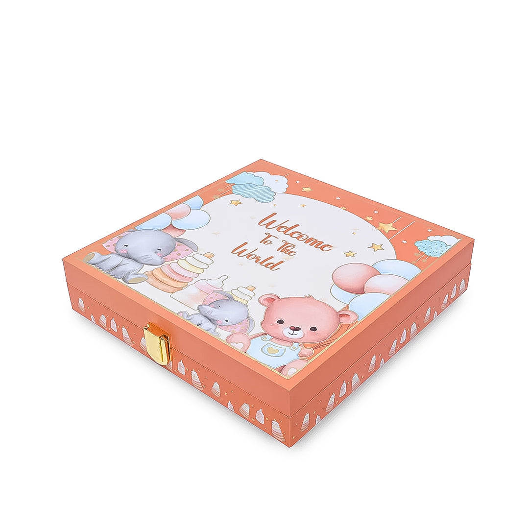 999 Silver Musical Welcome Baby Coin Box (5 Coins x 2g)
