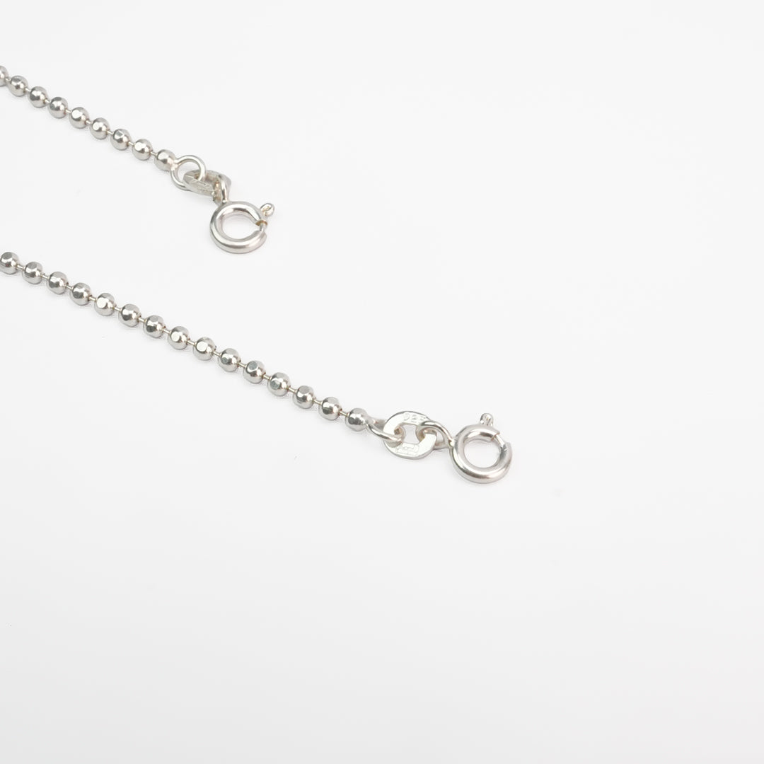 Silver Beadline Anklet