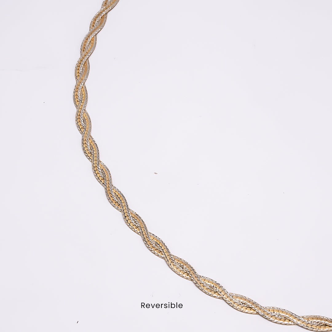 925 Golden Italian Dual Shine Chain