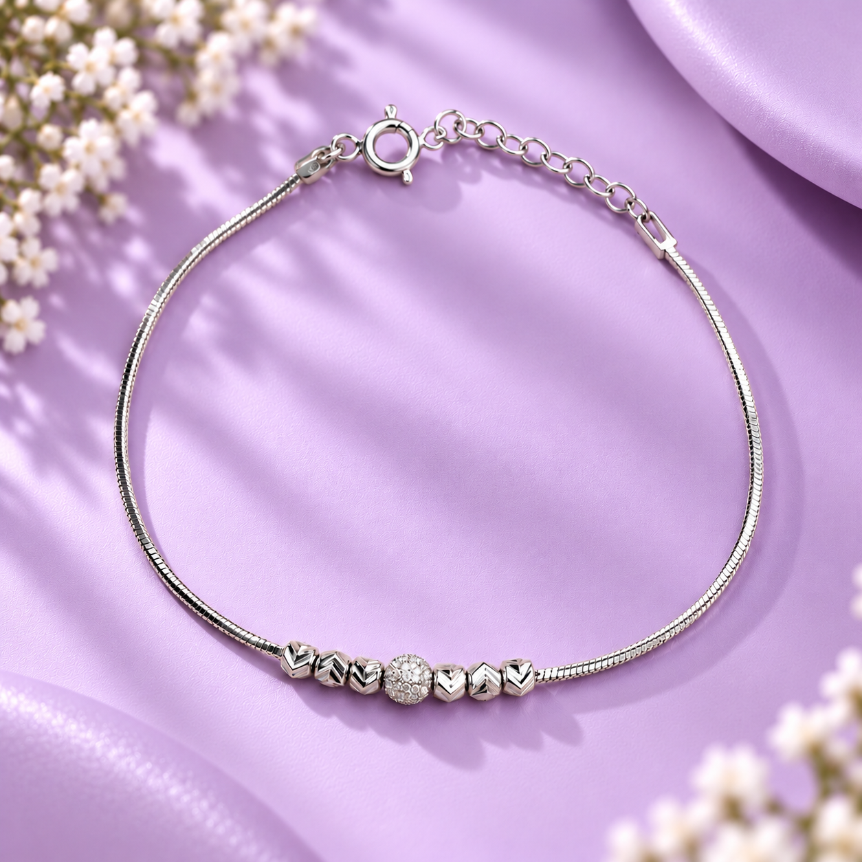 Taravya Celestial Charm 925 Silver Bracelet