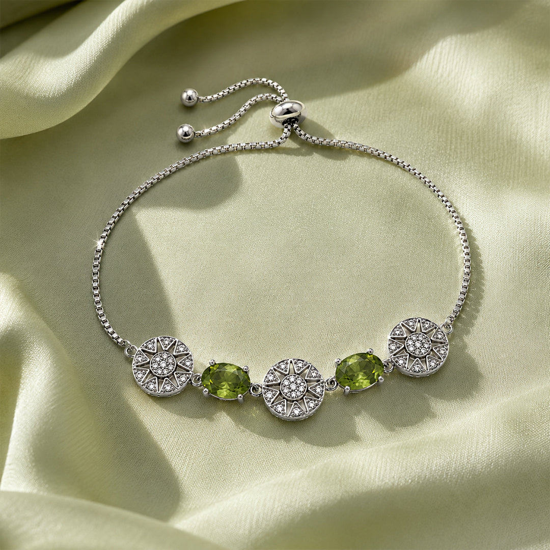 Silver Olive Sol Bracelet