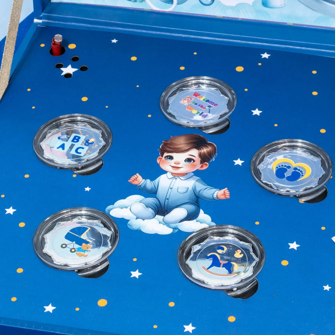 999 Silver Musical Baby Boy Coin Box (5 Coins)