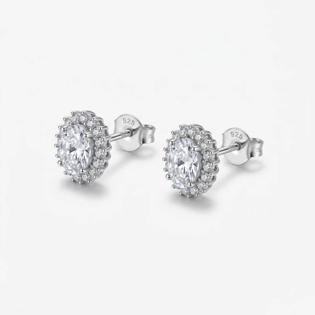 Radiance Halo Crystal Studs