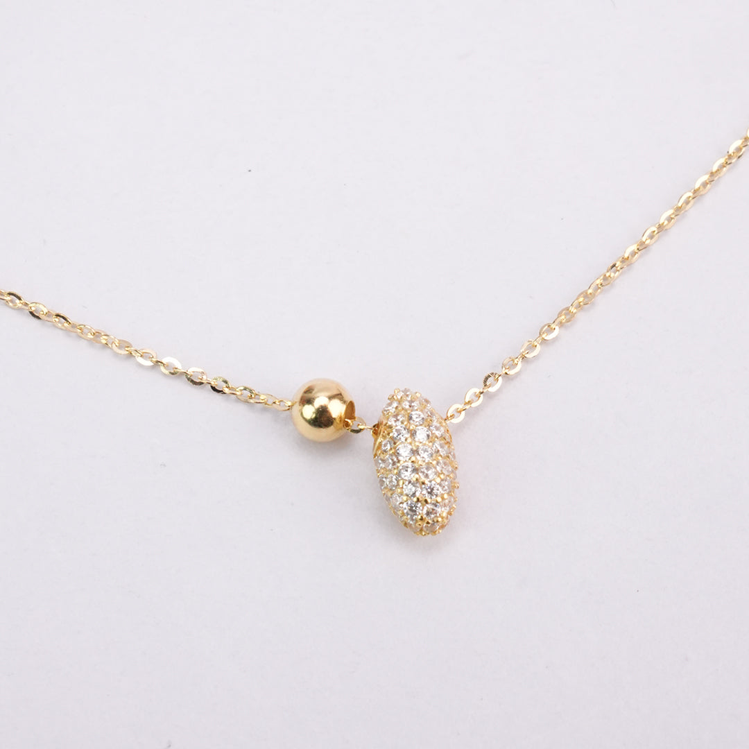 Elegant Gold Plated 925 Silver Necklace